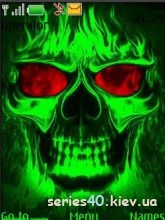 Animated Green Skull | 240*320