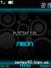 Nokia Neon Blue by MiXaiLL | 240*320