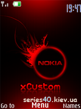 xCustom v.3.2 - Carbon [Special RED Edition] by ZioN | 240*320