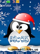 swf penguin and new year by xailin  | 240*320